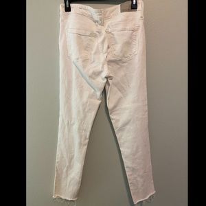 Calvin Klein white ankle-length skinny jeans, size 8
